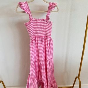 Smocked Auctions Pink Midi Dress